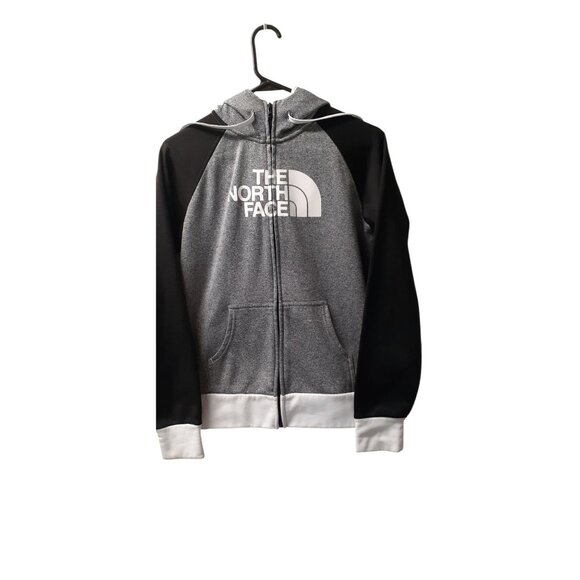 The North Face Other - The North Face Full Zip Up Hoodie Unisex  Small Heather Gray Black